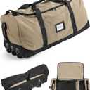 BAGSMART 83L Foldable Travel Bag, Large Duffle Bag for Travel, Weekender Duffel Luggage Bag for Sport College Camping, Water Resistant, Brown