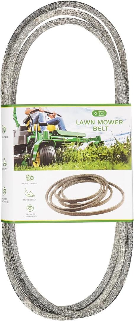 M126009 Lawn Aramid Cord Mower Drive/Deck Belt M45254 Fit for John Deere LT155 LT165, Belt for Murray 037X80MA 37X80 37X80MA 037X62 037X62MA 40" 42" 46" Transmissions Decks 1/2" X 86.4"
