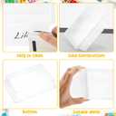 Hoteam 18 Pcs Flat Storage Organizer Bins Letter Size Paper Tray Classroom Storage Plastic Art Trays Classroom Pencil Organizer Baskets for School Office Teacher Book Organization(Transparent)