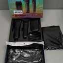 BESTBOMG Professional Cordless Mens Hair Clippers & Beard Trimmer and Electric Shavers Kits & Sets,Metal Hair Clippers Cutting Grooming Kit with Long Battery Life for Family Barber Use (Black) (3 PACK)