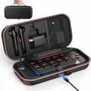 Auarte [Charge inside] Carrying Case for Nintendo Switch 2 2025 / Switch OLED / Switch with Adapter and for Joy Cons Storage, Travel Case for Switch 2 Console with 22 Game Card Storage