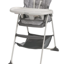 Graco® Slim Snacker High Chair, Ultra Slim, Fast-Folding, Multiple Recline Positions, Comfortable Feeding, Whisk