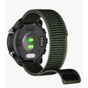 ISABAKE 20mm Hook & Loop Watch Band for Garmin Venu/Venu 2 Plus/Venu Sq/Venu Sq 2/ Vivoactive 3 Watch Band, Quick Dry Nylon Replacement Strap for Forerunner 245/645, Vivoactive HR, Approach S40/S42 Pack of 2