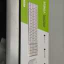 seenda Bluetooth Keyboard and Mouse Combo for Mac, SKM642 Rechargeable Slim Wireless Keyboard Mouse Compact, 3 MultiDevice Connection, Compatible for Mac, MacBook Pro/Air, iPad, White Silver