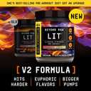 BEYOND RAW GNC LIT V2 Pre Workout Powder, Strawberry Lemonade, 30 Servings