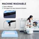 Indestructible Dog Bed for Large Dogs - Memory Foam Dog Bed with Reversible Breathable Mat, 4-Sided Bolster, Machine Washable Cover & Non-Slip Bottom, 36 x 27 x 6 Inch