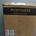 Electric Tankless Water Heater, ECOTOUCH 18kW on Demand Instant Water Heaters 240V, ETL Certificated Self-Modulation Point of Use Hot Water Heater Whole House ECO180B Black