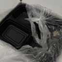 50 Pack (100-Piece) 32 oz Meal Prep Containers Reusable with Lids 3-Compartment, To Go Take Out Plastic Food Storage Containers, Sturdy Leakproof Food Safe, Microwave Freezer Dishwasher Safe, Black