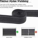 Double Handle Dog Leash - Heavy Duty, 4-6FT Reflective Tactical Leash with 2 Padded Handles, Shock Absorbing Bungee, Car Seatbelt & Easy Snap Hook, for Large, Medium & Small Dogs (Black)