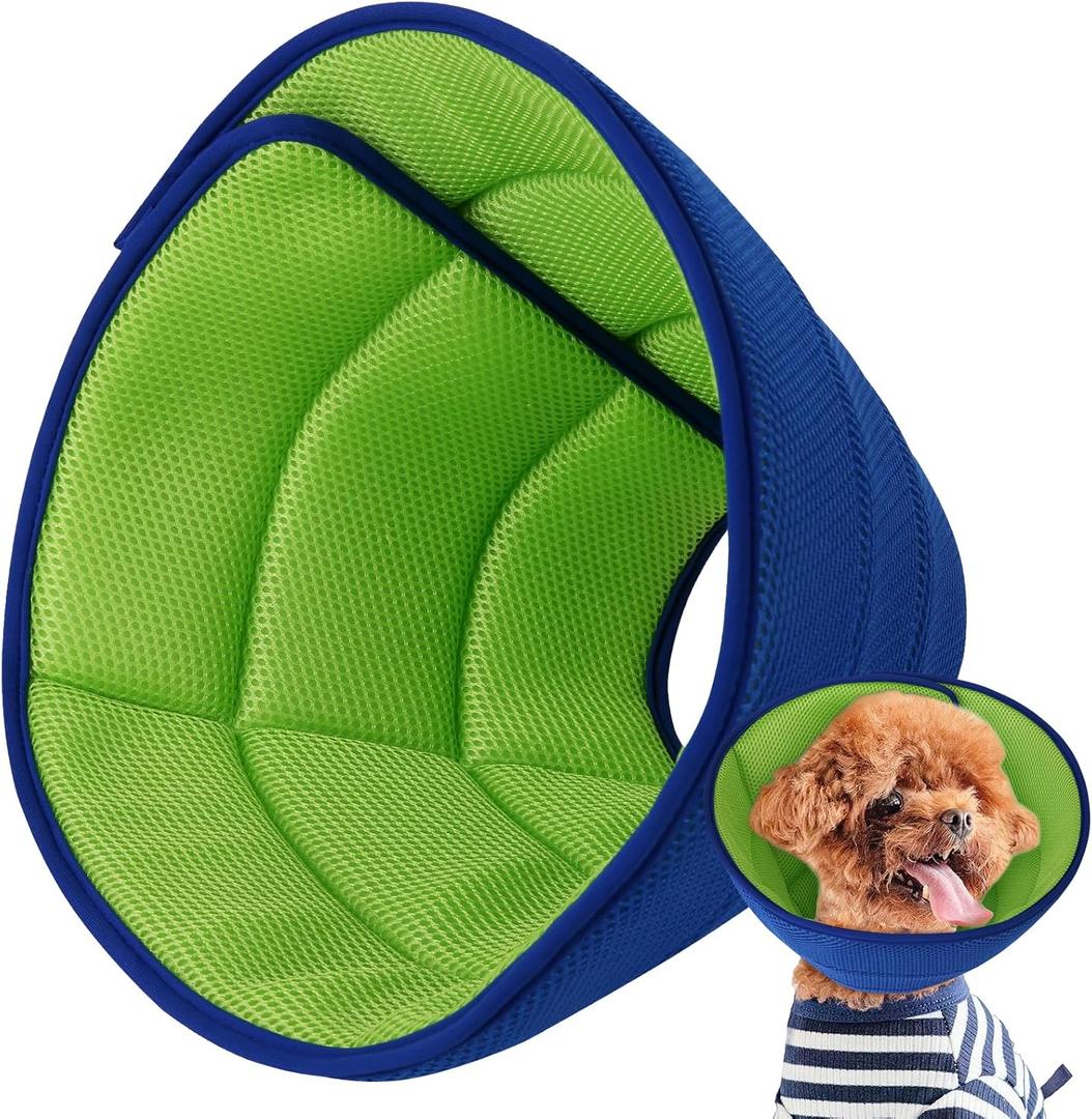 Soft Dog Cone Collar After Surgery Alternative for Dogs to Stop Licking, Comfort Collars for Large/Medium/Small Pet/Cat, Comfortable Elizabethan Neuter Recovery E Cones of Shame Neck & Head Ecollars (M ( Fit 11-20 lb Dog))