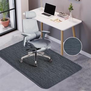 Office Chair Mat for Hardwood Floor: Desk Computer Gaming Heavy Duty Rugs for Rolling Chairs - 36"x48" Large Anti-Slip PVC Mats Tile Hard Wood Floors Protectors, Not Recommended for Carpet (Black)