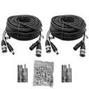 4K BNC Video Cable: Safer, More Reliable Integrated Video-Power Extension. Supports 4K Ultra-HD for Security Cameras, CCTV Monitoring & DVR Installations. (2, 50ft)