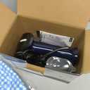 Powerful Handheld Fabric Steamer - 1800W with Fast Ceramic Heat-Up Plate, 2-in-1 Ironing & Wrinkle Remover, Steam Nozzle, Lint Brush - Blue, for US 120V Only