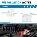 GLOSO Marine Rated Battery Fuse IPBF+Terminal Fuse Block Kit, Single Stud M8 (5/16") + Ignition Protected Battery Fuse (30A)