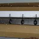 Homode Wall Hooks With Shelf, 24 Inch Coat Rack Wall Mount for Entryway, Clothes, Backpack, Key, Purse - Floating Shelf Hanging in Bathroom, Bedroom, Hallway, Rustic Grey