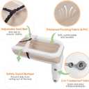 PAHTTO Inflatable Airplane Bed for Kids, Portable Toddlers Airplane Blow Up Matrress for Travel, Inflatable Baby Bed Mattress with Hand Pump, Toddler Travel Essentials