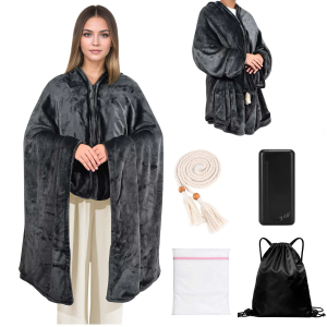 Safeeze Heated Blanket Cape with Power Bank
