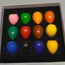 JUPITEARTH 12 Colors Egg Crayons for Toddlers 1-3, Palm-Grasp Non Toxic Jumbo Washable Crayons for Kids, Fat Brain Toys for Preschool Art Supplies and Perfect Easter Gifts for Boys and Girls