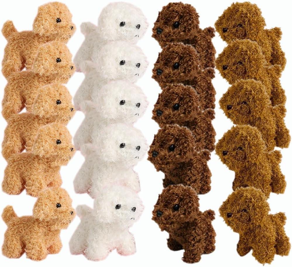 Bulk Stuffed Animals Puppy Plush Dog Party Favors Mini Dog Birthday Children's Show Party 20 pcs(20chi xiaogougou)