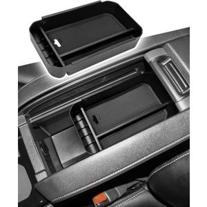 CDEFG for Toyota Highlander 2025 2024 2023 2022 2021 Accessories Center Console Organizer Tray Storage Box Insert Tray Organizer for Highlander (Black)