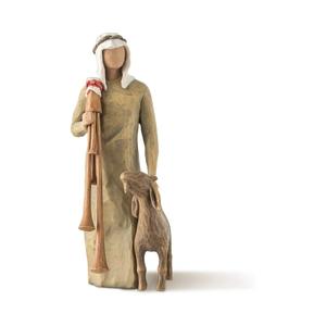 Willow Tree Zampognaro (Shepherd with Bagpipe), A Shepherd's Gift, a Joyous Melody, proclaiming The News Expand and Elevate Your Nativity Collection or Holiday Advent, Sculpted Hand-Painted Figure