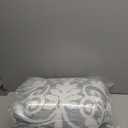 Amazon Basics King Size Ultra-Soft Lightweight Microfiber Reversible 3-Piece Bedding Comforter Set, Gray Medallion