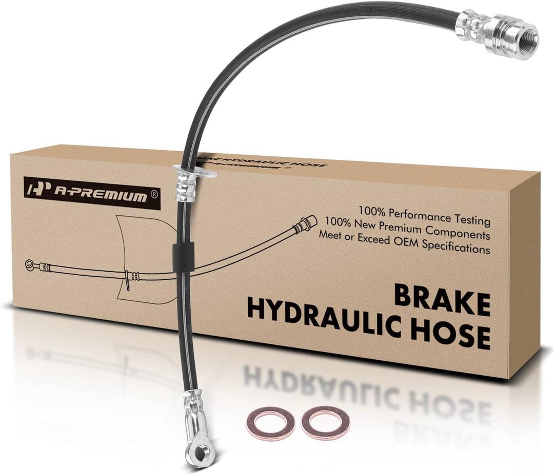 A-Premium Rear(Outer) Brake Hydraulic Hose Compatible with Mitsubishi Models - Lancer 2008 2009 2010 2011 2012 2013 2014 2015, 2.0L