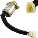 12V Fuel Shut Off Shutdown Solenoid for Kubota Engines B2400D B2400E B2400HSD B2400HSE BX2200 BX2200d BX22D 17454-60010