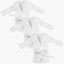 3 Pieces Christmas Doll Bathrobe Santa Clothing for Doll Sleeping Clothing for Doll Xmas Decorations (Doll is Not Included)(White)