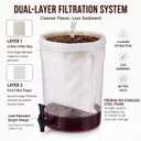 5.8 Gallon Cold Brew Coffee Maker System Low Acid Dual Filtration