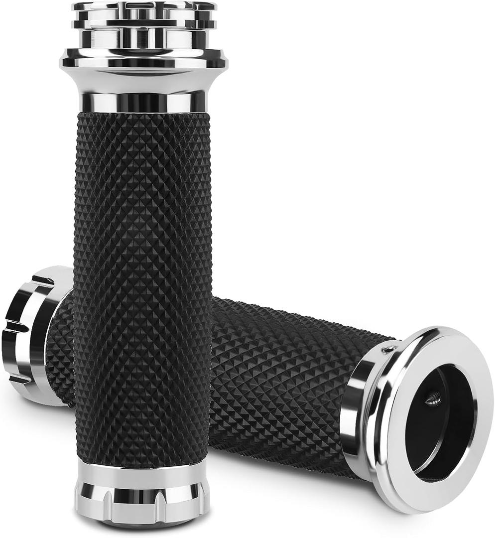 1 Inch/25mm Handlebar Grips Motorcycle Throttle Grip Universal for Harley Davidson Dyna Sportster 883 1200 Road King Electra Glide Softail Touring