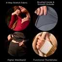 Cuddl Duds Womens Fleece Lined Thermal Base Layer Set  Long Sleeve Shirt & Leggings for Cold Weather  Lounge Set for Women (Black, M)