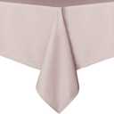 sancua Square Tablecloth - 54 x 54 Inch - Stain and Wrinkle Resistant Washable Polyester Table Cloth, Decorative Fabric Table Cover for Dining Tables, Buffet Parties and Camping, Blush