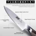 HOSHANHO Kitchen Knife Set with Block, 14-Piece Professional Ultra Sharp Knife Block Set in Knife Drawer Organizer, Japanese High Carbon Stainless Steel Chef Knives Set with Sharpener