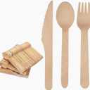 Dinnerware Kit Includes Forks, Knives and Spoons for Brithday Party Camping