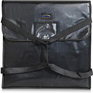New Star Foodservice Insulated Pizza Delivery Bag, 22 x 22 x 5 Inch, Black