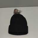 FURTALK Womens Winter Knitted Beanie Hat with Faux Fur Pom Warm Knit Skull Cap Beanie for Women, Black