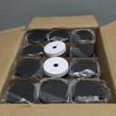 12 PACK, 16 OZ Glass Juice Bottles with Airtight Lids, Bonus 2 Straws & Perforated Lids, Reusable Juicer, Juicing Bottle - Clear Drinking Jars Cups, Water Bottles, Travel Juice Container, Black Caps