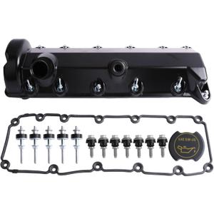 MITZONE Right Passenger Side Aluminum Engine Valve Cover Compatible with Ford E-150 E-250 E-350 Excursion 2000-2007 4.6L 5.4L 6.0L 6.8L V8