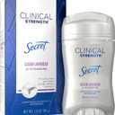12 Pcs Secret Clinical Strength Clear Gel Antiperspirant & Deodorant,1.60 oz