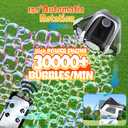 Bubble Machine,20000+ Per Minute Bubble Maker for Parties,Outdoor Toys for Kids,Rechargeable/with Remote Control / 7 Color RGB Lights,Wedding Birthday Party, Bubble Blower for Boys & Girls
