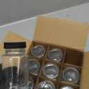 Kingrol 12 Pack 4 oz Glass Ginger Shot Bottles with Caps, Leak-Proof, Reusable Wellness Juice Bottles, Small Glass Jars for Travel, Beverages, Spices & DIY