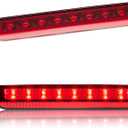 Third 3rd Brake Light LED for 2014-2019 Nissan Rogue, High Mount Rear Brake Lights Assembly for 14-19 Nissan Rogue, Waterproof Center Cab Lamp Stop Light (Red)
