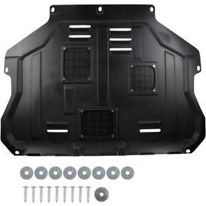 Dasbecan Upgraded Engine Splash Shield Compatible with Ford Escape 2013-2019 - Stable Mud Flaps and Under Engine Cover with Short Bolts and Flat Washers