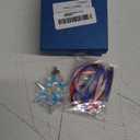 2025 Annual Christmas Ornaments Crystal Snowflake Star, Sparkly Crystal Ornaments for Christmas Tree, Beautiful Christmas Ornaments for Women Girls