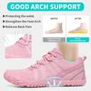 Barefoot Shoes Women Men Minimalist Zero Drop Wide Toe Box Water Shoes Hiking Barefoot Footwear Unisex Sneakers for Workout Cross-Trainer Walking Running Camping Grounding Beach Weightlifting Sport (Pink) S