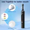 Tooth Polisher,Rechargeable Tooth Whitening Kit for Teeth Cleaning and Whitening, with 8 Brush Heads, LED Light, 5 Speed Modes Dental Polisher Personal Dental Care Kit for Home Use and Travel