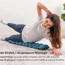 Halo Spine Stretcher for Back Pain Relief, Full Back Decompression, Upper and Lower Back Stretcher, Spine Alignment, and Deep Tissue Acupressure Therapy with 24 Massage Balls