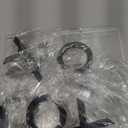 Modern Tic Tac Toe for Home Decoration Acrylic XO with Black Base Decorative Tic Tac Toe Table Top Decoration Coffee Table Decor X/O Board (Clear XO, Black Base)