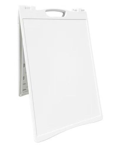 Skingwolf A Frame Sidewalk Sign Sandwich Board, PE,White